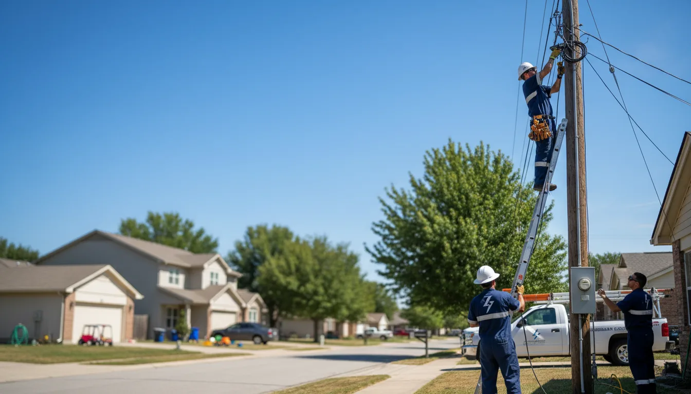 Residential electrician providing installation services in Hollywood, SC